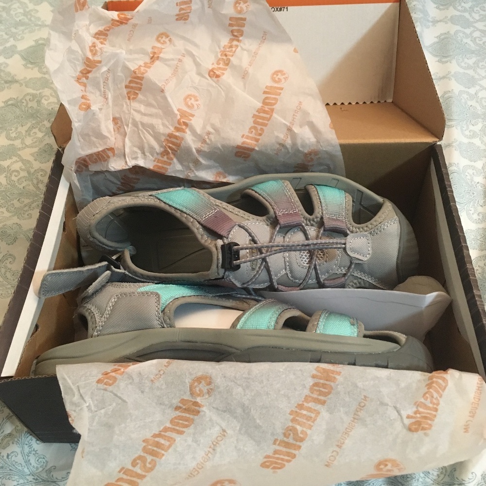 Northside ladies Women's Trinidad Sport Sandals Sz 8 Blue Aqua NEW NIB